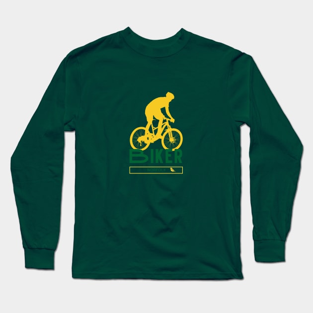 Norfolk Biker Yellow and Green Long Sleeve T-Shirt by MyriadNorfolk